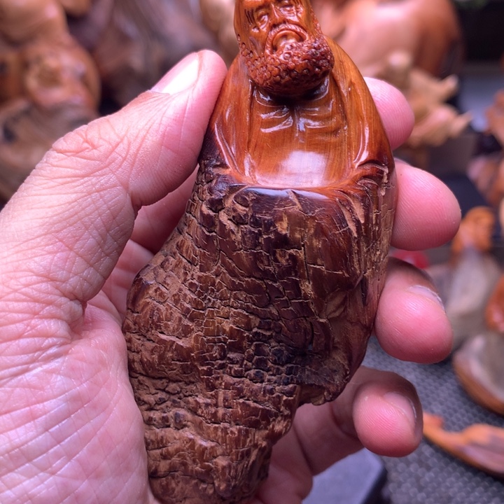 柏木（崖柏）崖柏陈化料手把件