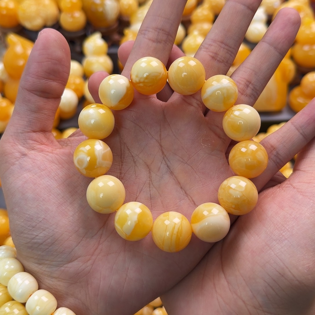 琥珀未镶嵌珠宝奇石17mm