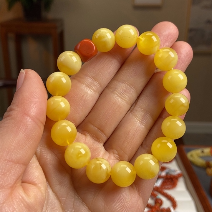 琥珀手链未镶嵌蜜蜡手串12