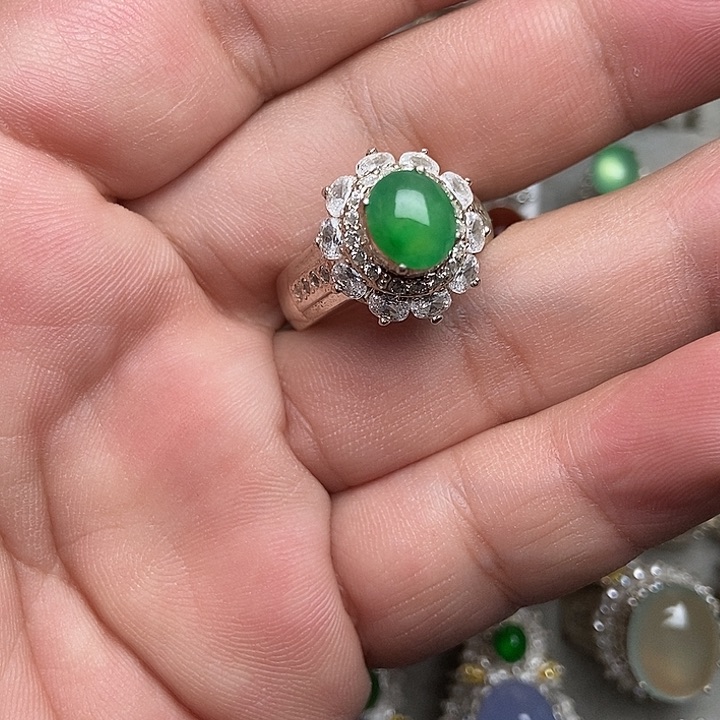 未镶嵌定制翡翠戒指