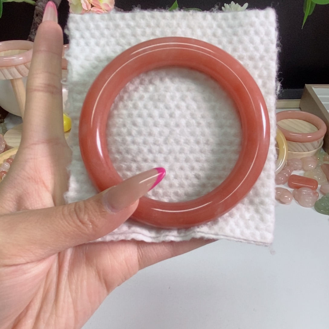 心***眠石英质玉未镶嵌手镯