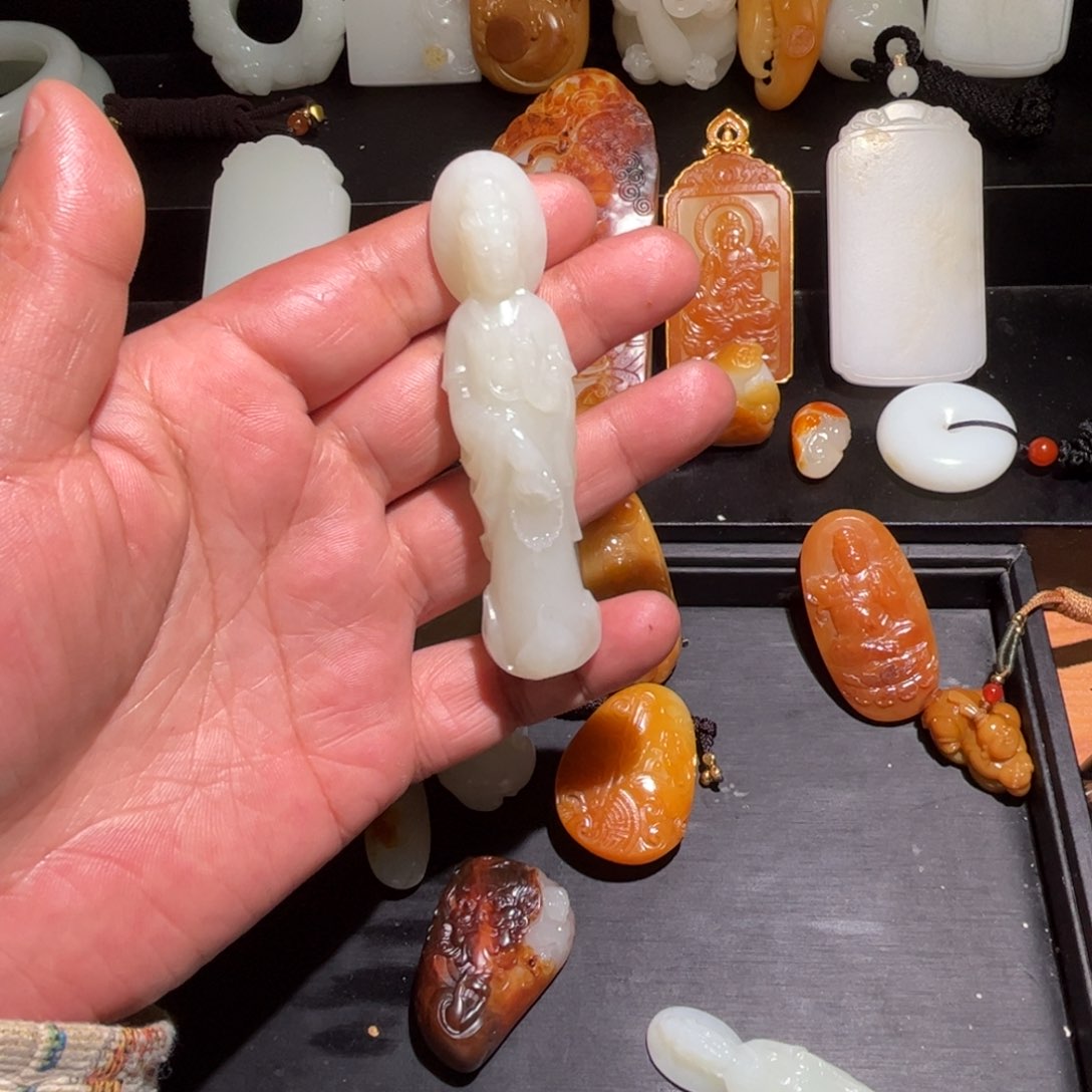 和田玉挂件未镶嵌吉*祥