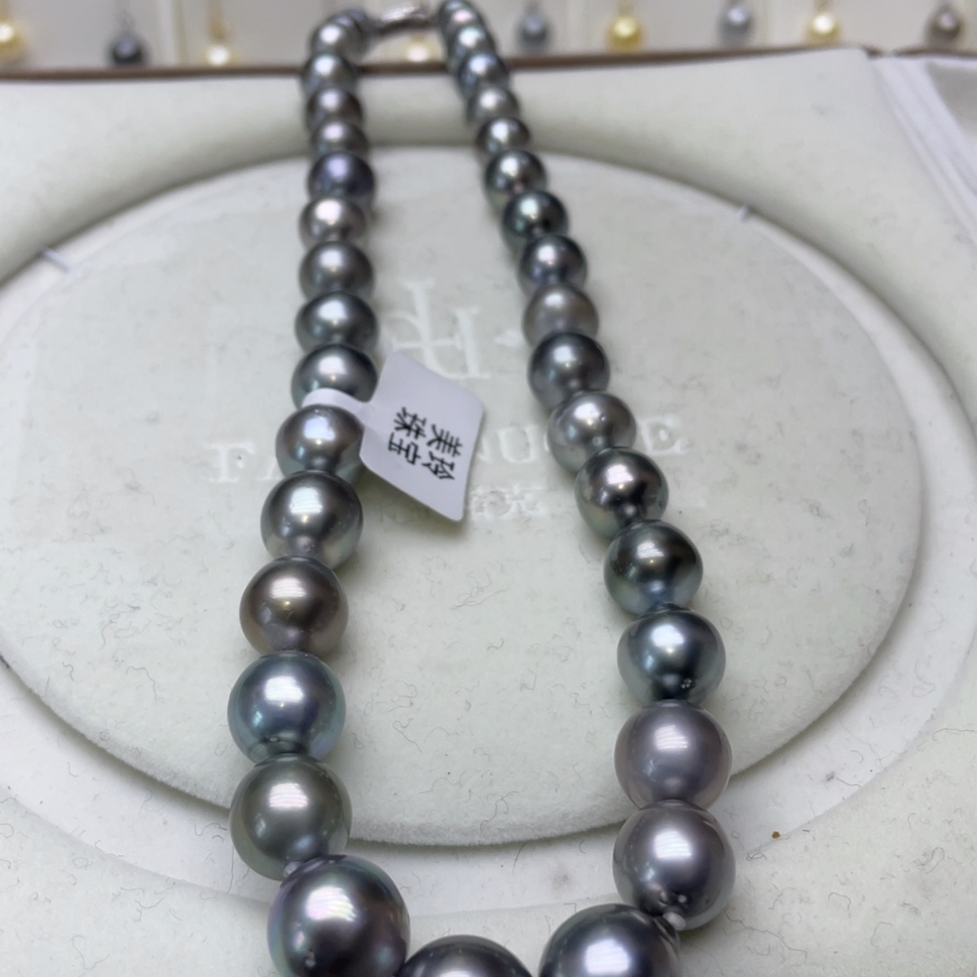 海水珍珠银S925镶嵌颈饰9-13