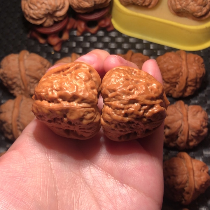 把件文玩核桃38浅纹肉蛙