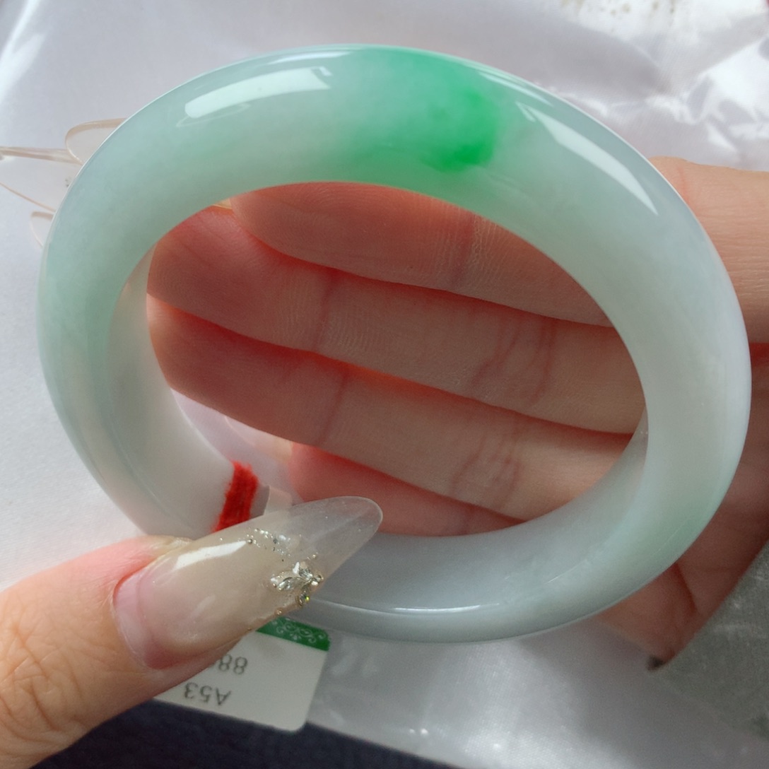 未镶嵌手镯翡翠缅甸天然翡翠A货53.6