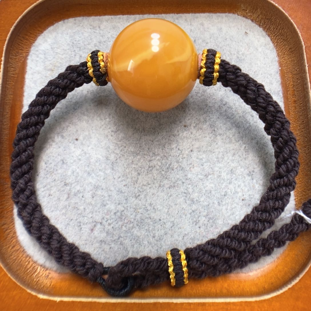 未镶嵌蜜蜡手串蜜蜡