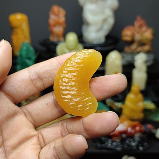 寿山石印尼金冻石