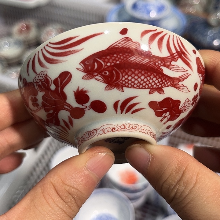 摆件陶景德镇陶瓷主人杯2233