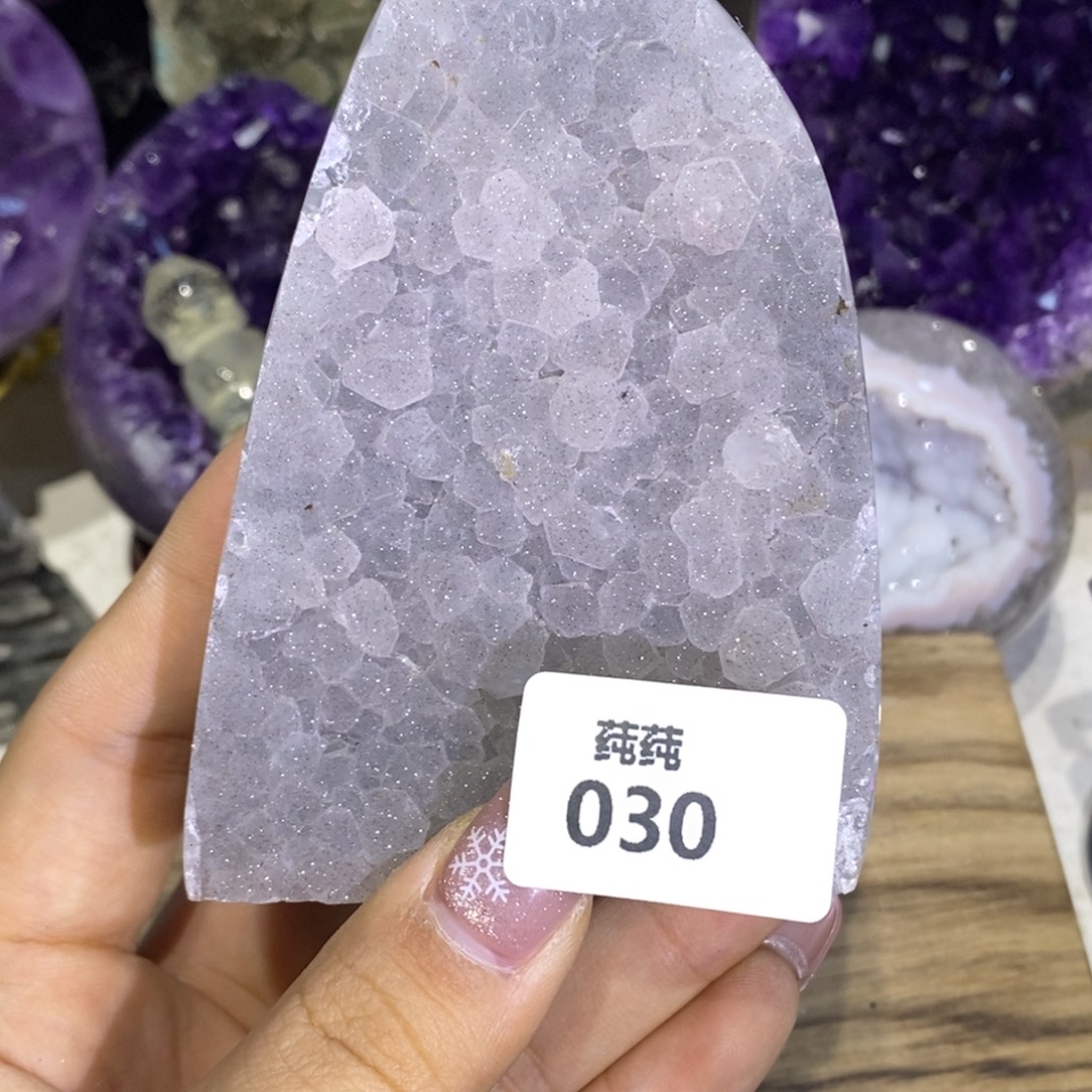 大型摆件（非配饰）未镶嵌紫晶白软