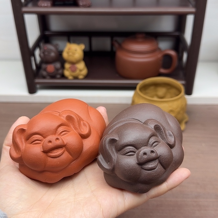 一***寞紫砂茶案猪猪茶宠
