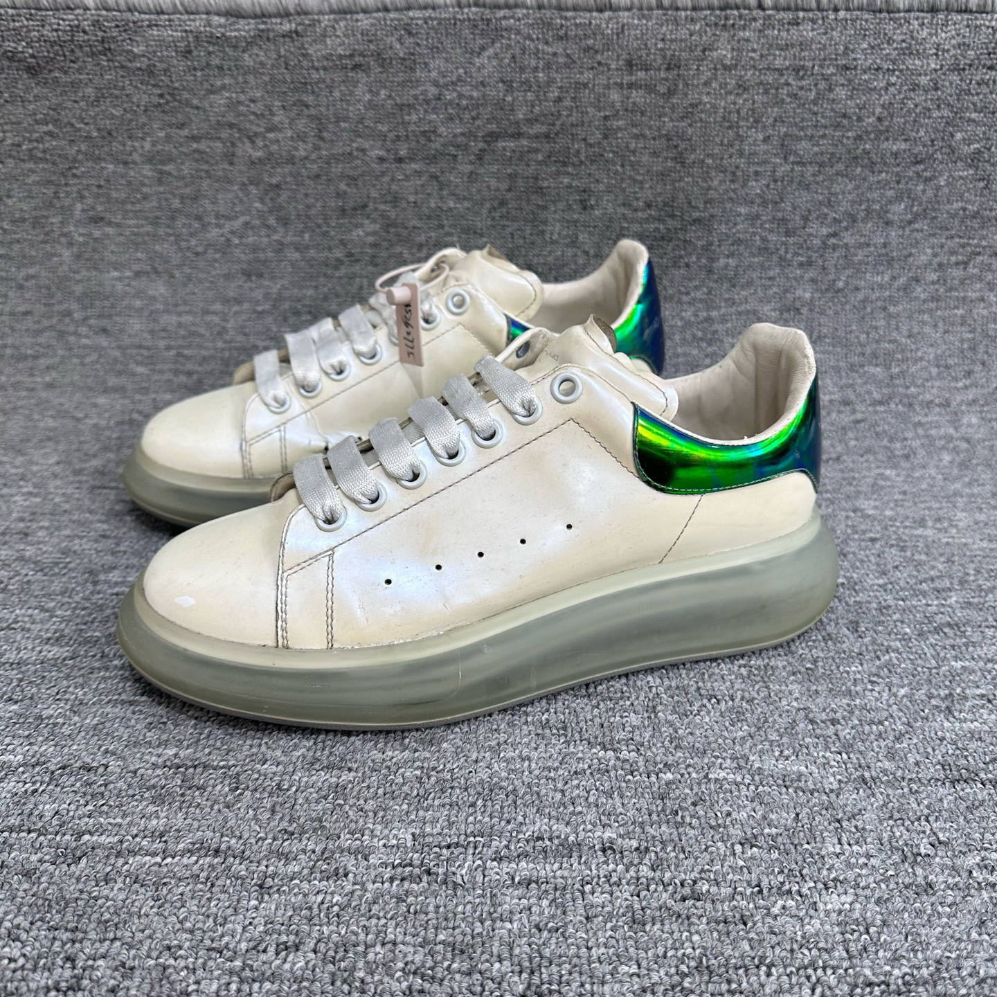 95新 Alexander McQueen/亚历山大·麦昆 41码 麦昆鞋面磨损内长27