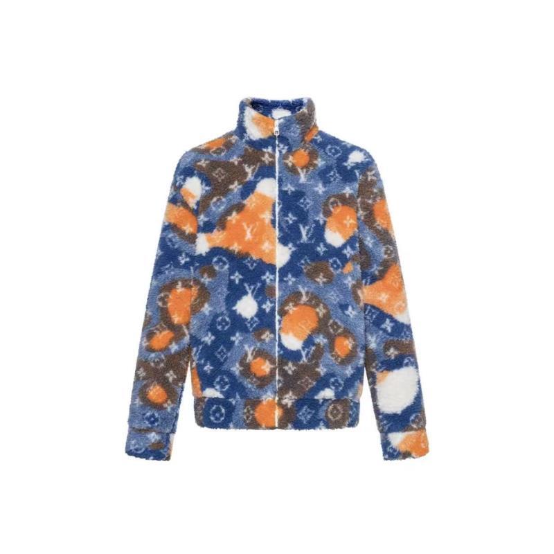 未使用 LouisVuitton/路易威登  提花图案绒面立领长袖外套