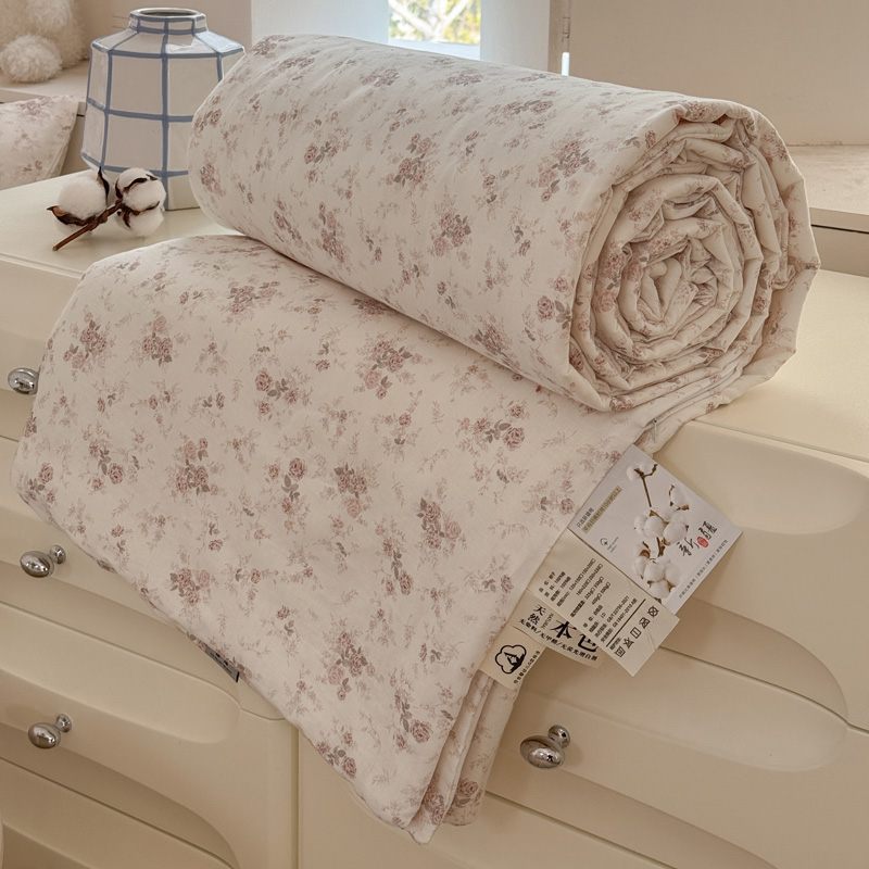 2025新款A类全棉纯棉纱布被双层纱100%新疆棉花被子空调夏凉被