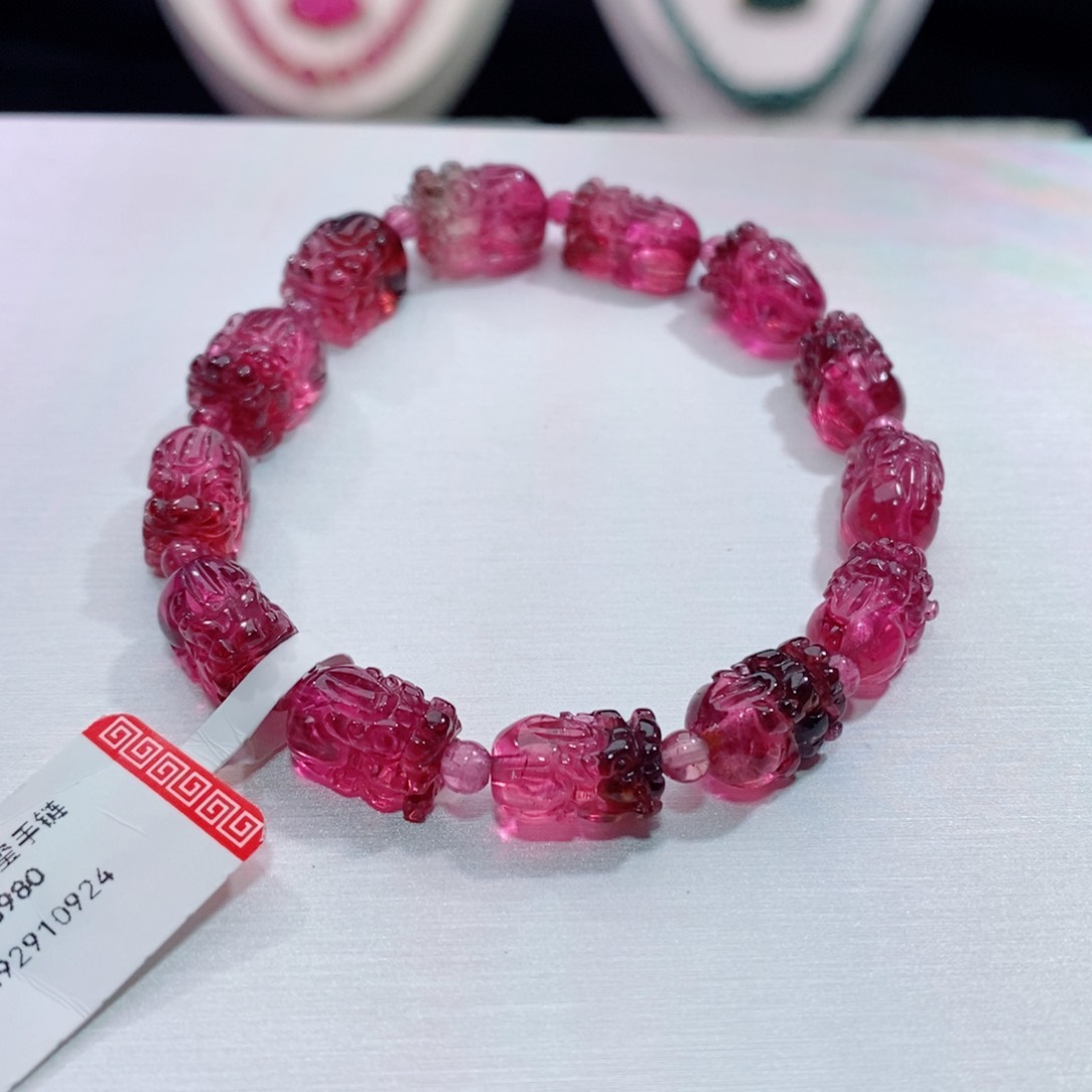 未镶嵌手链碧玺貔貅手链yy