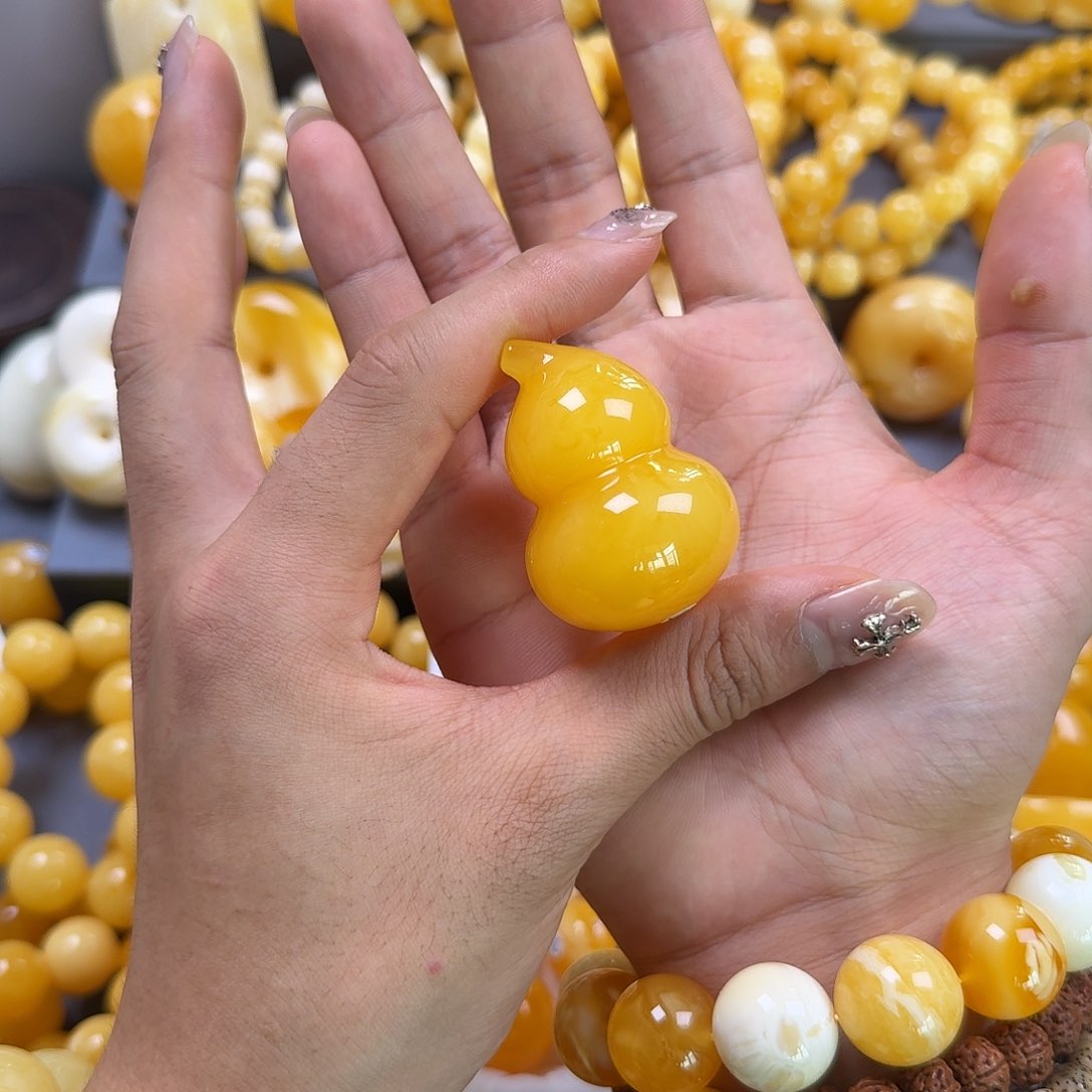 琥珀珠宝奇石未镶嵌葫芦