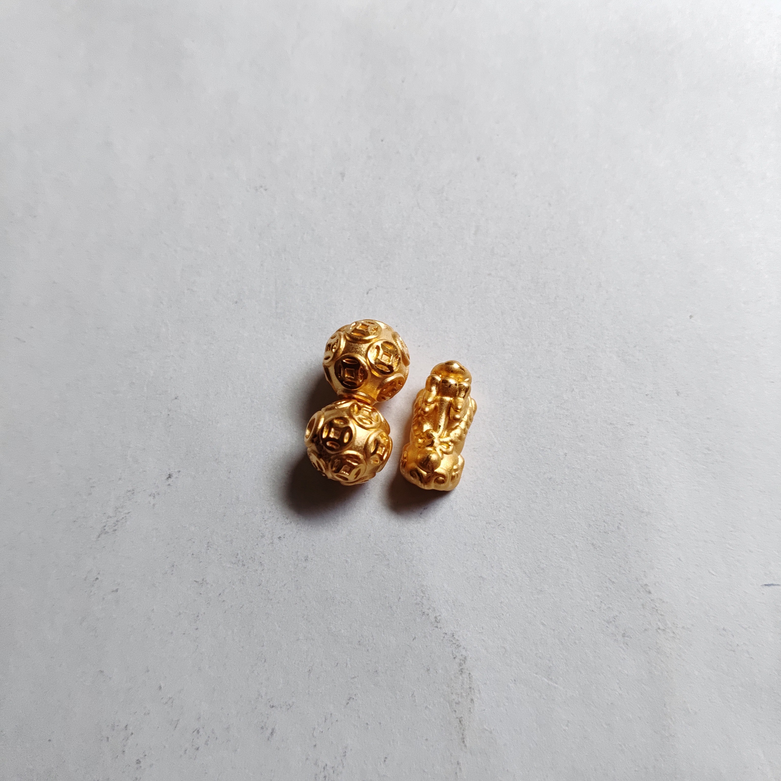 金元宝足金999貔貅珠子首饰