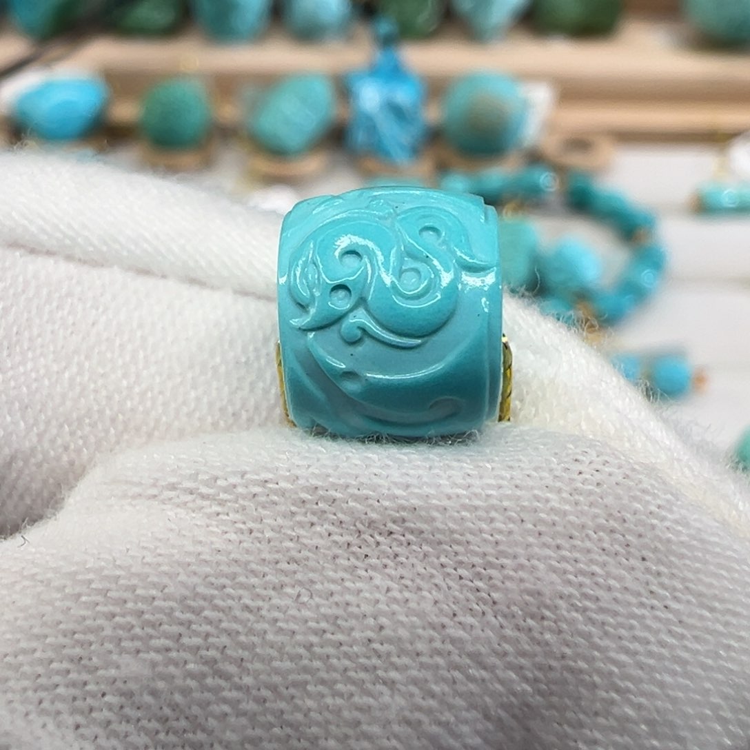 绿松石未镶嵌配饰8.8mm 