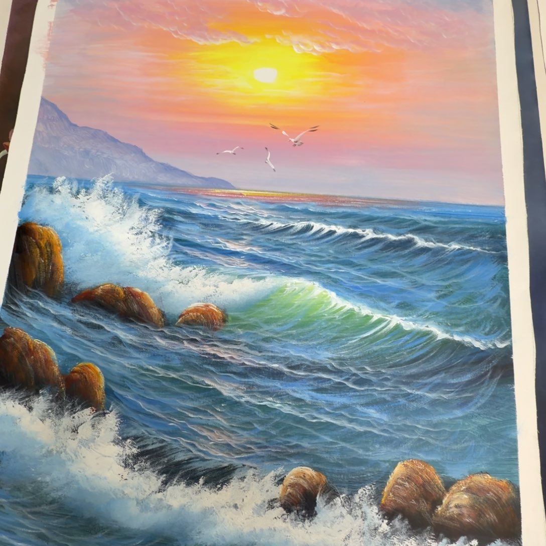 油画加油加油努力加油努力