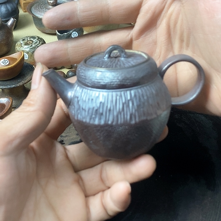 杯手工粗陶、柴烧茶器