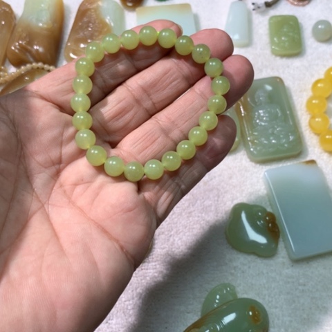 未镶嵌手链和田玉丫*