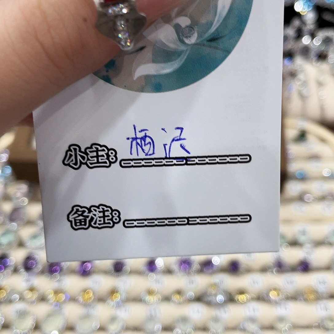 银S925镶嵌戒指石榴石栖*-戒指