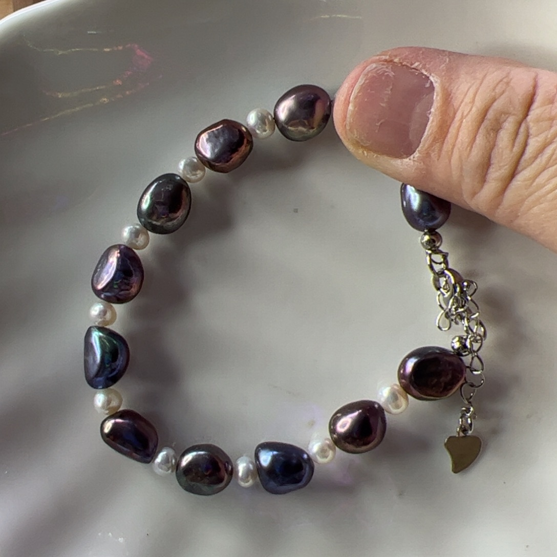 淡水珍珠合金手链269