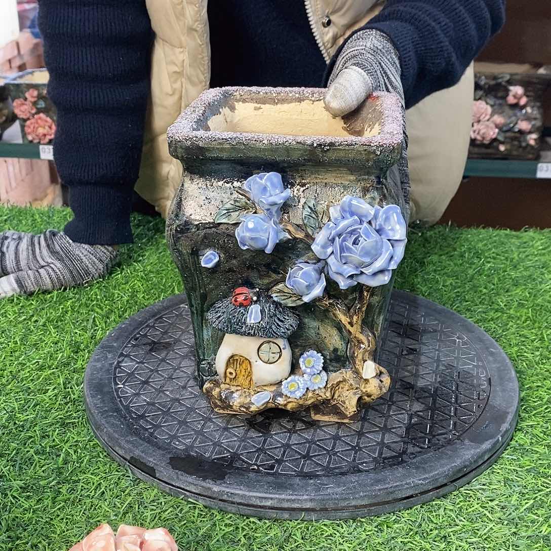 红陶青藤花器多肉花盆