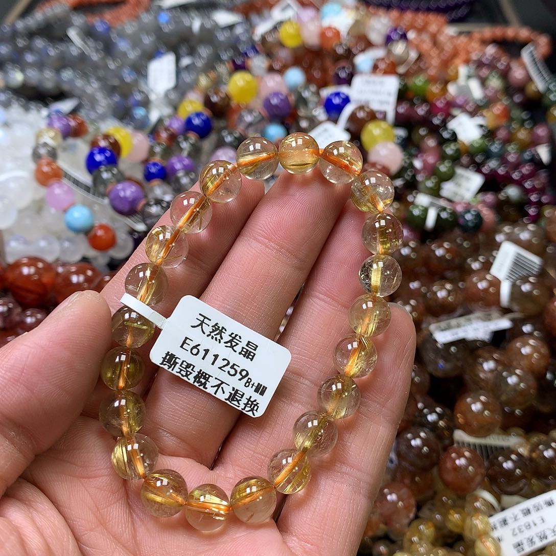 水晶手链未镶嵌，