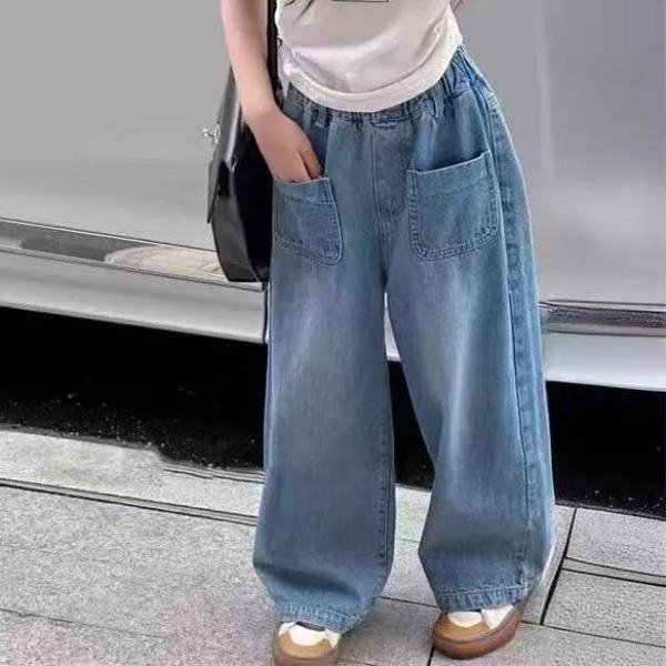 儿童2025春季新款百搭时尚简约休闲牛仔裤B0618