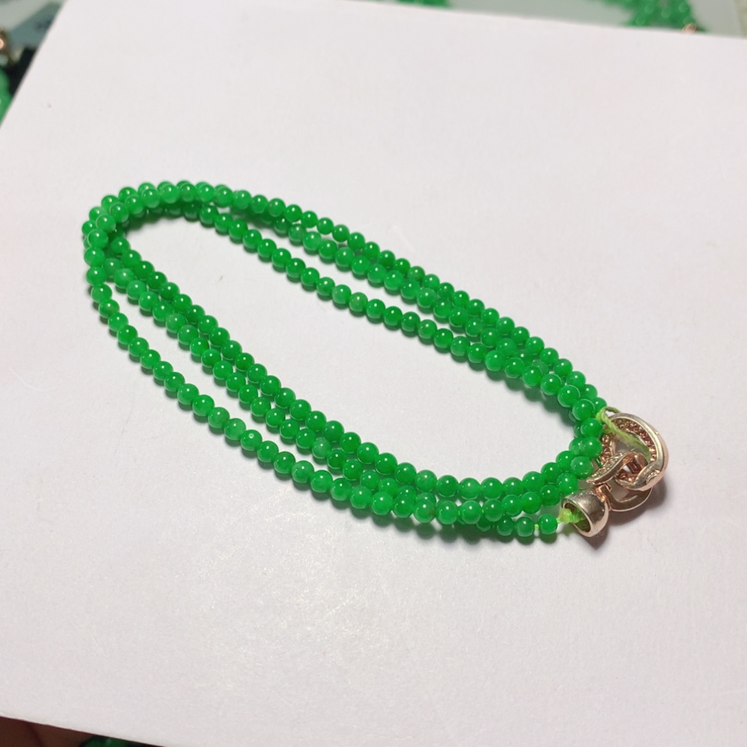 普***米翡翠未镶嵌颈饰缅甸翡翠