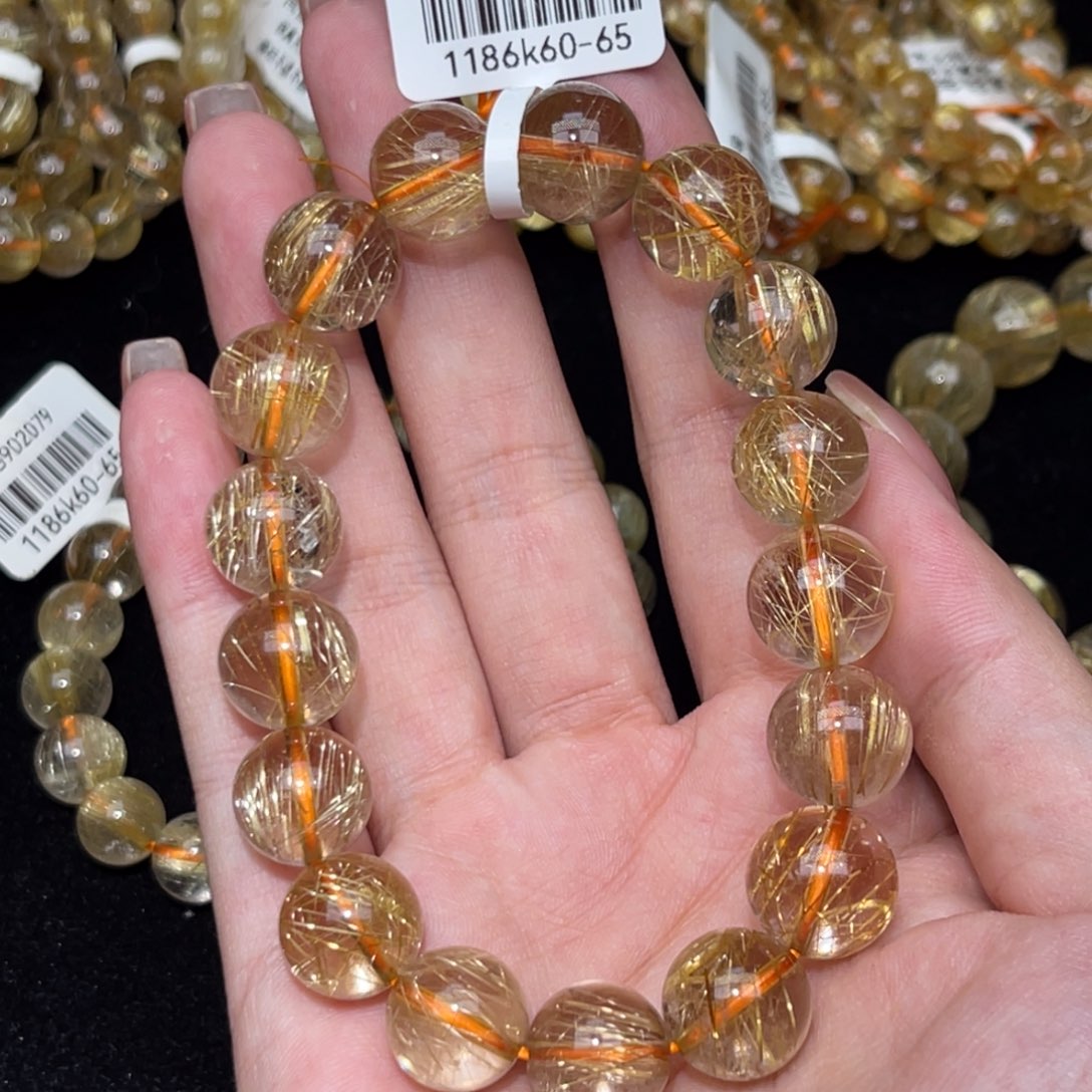 *****手链发晶未镶嵌卡12金发晶