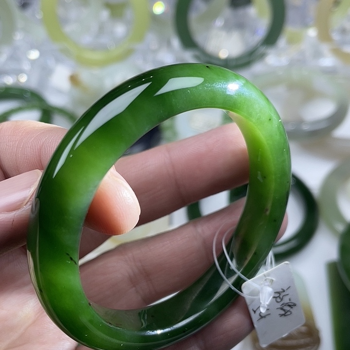 和田玉手镯未镶嵌54