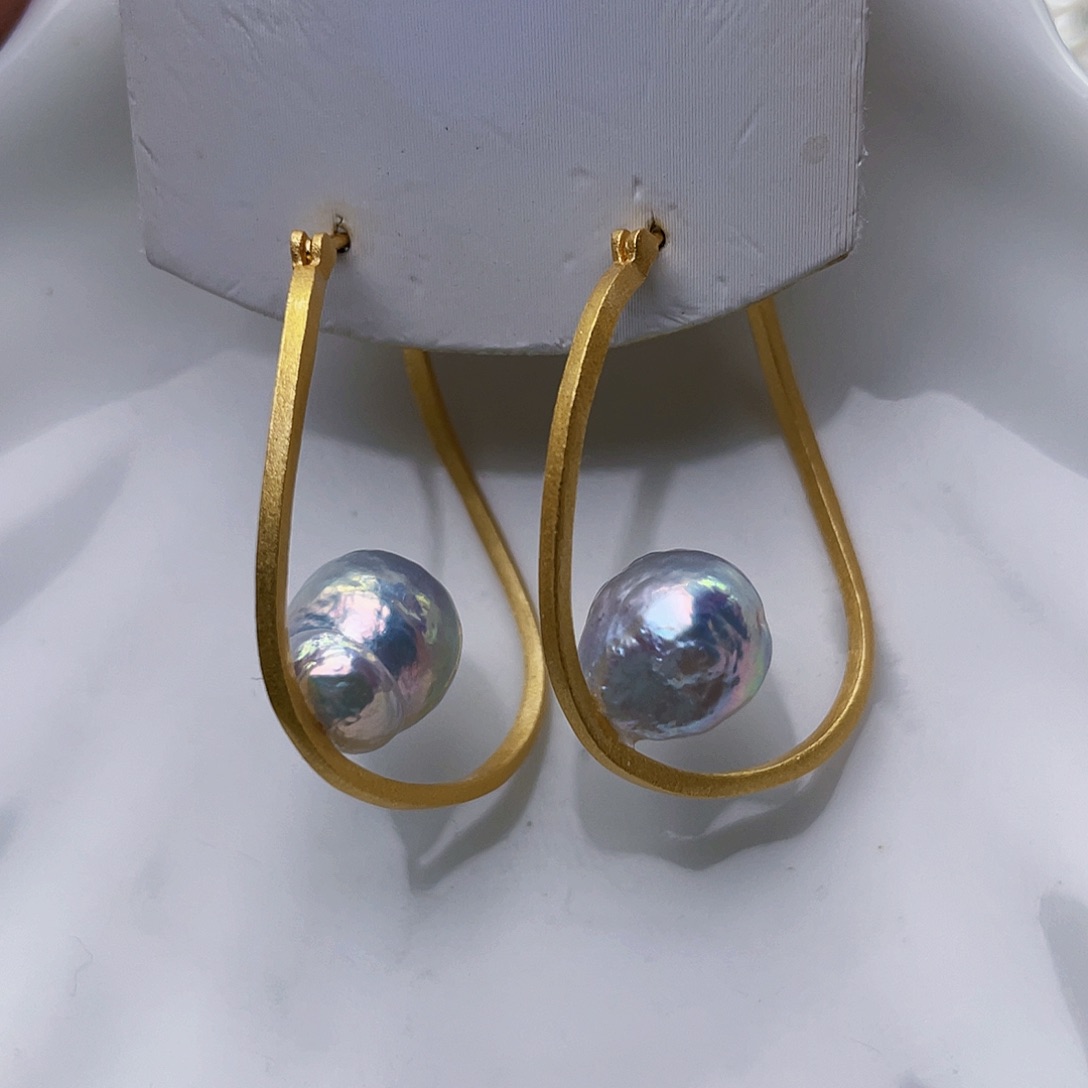 淡水珍珠耳饰未镶嵌