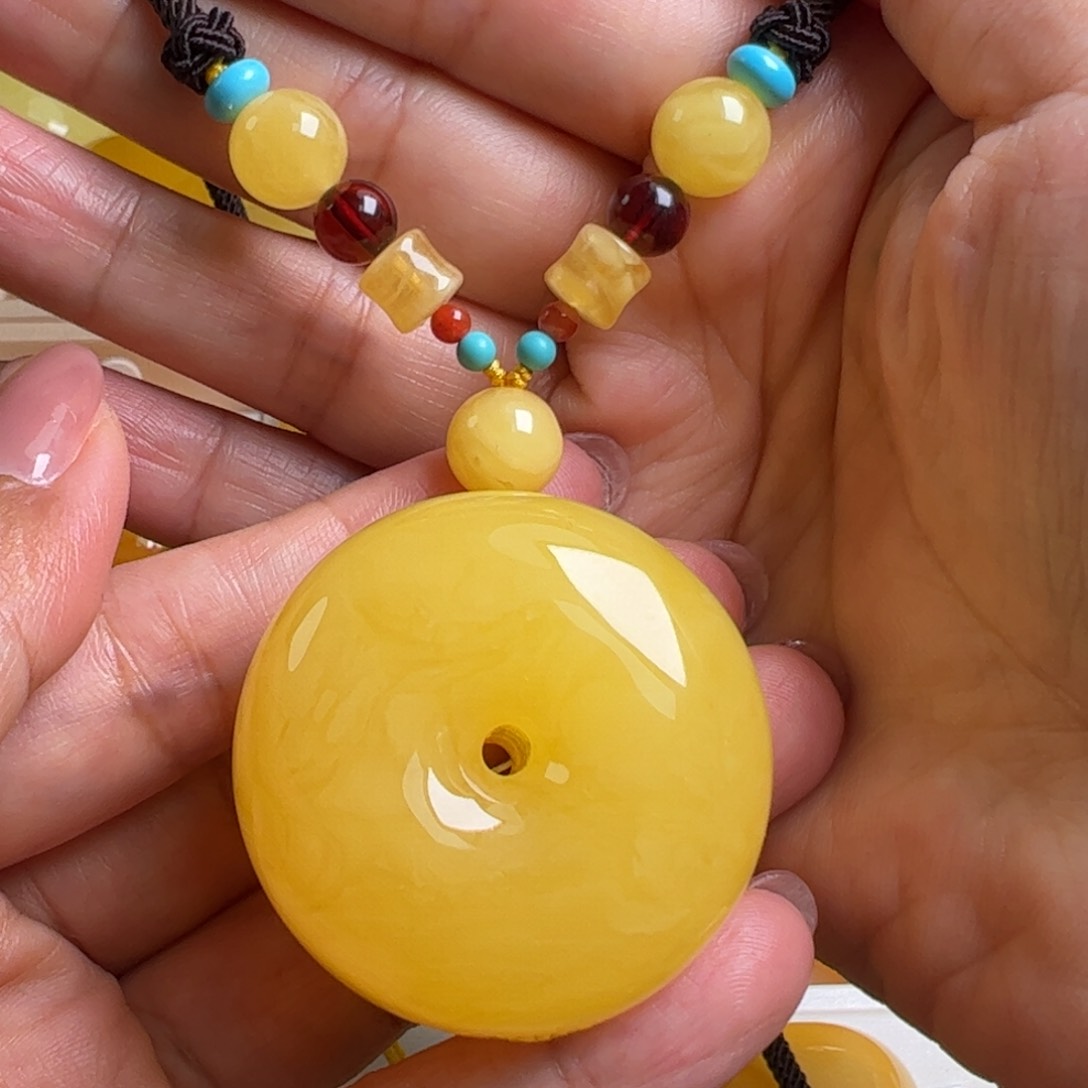 未镶嵌蜜蜡毛衣链无优化