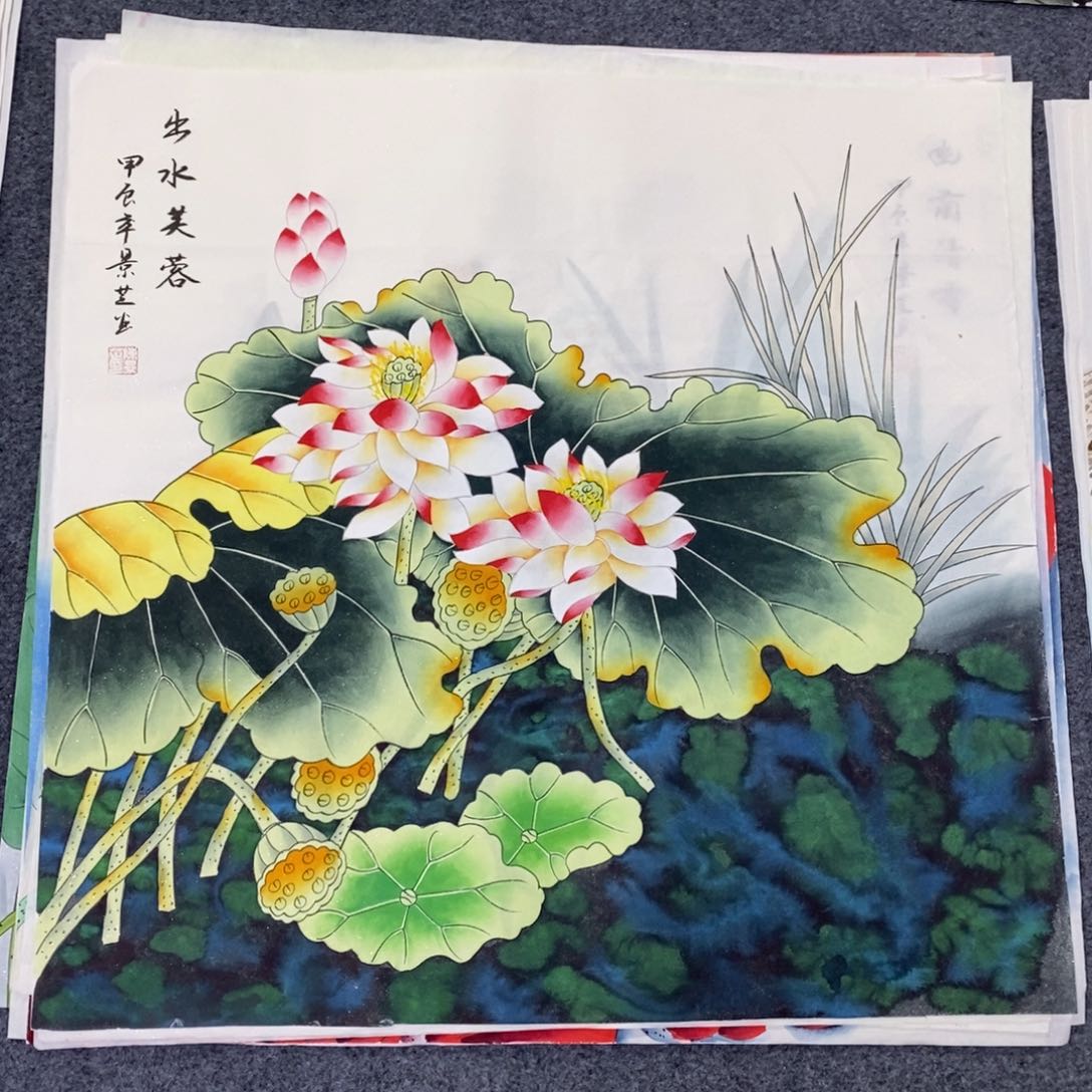 国画尺寸68✖️68工笔斗方画画画