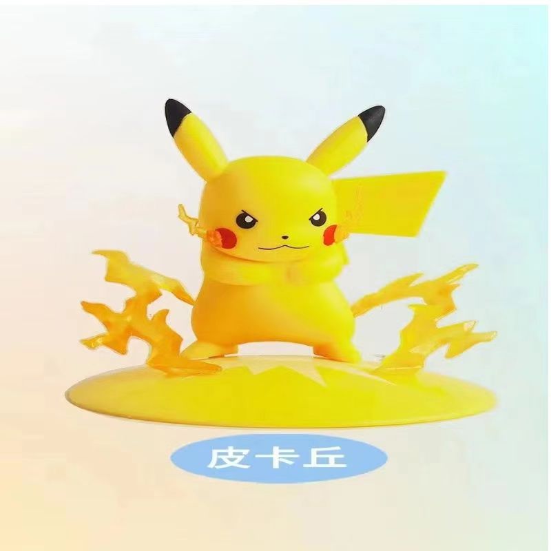 (七选三)宝可梦Q宝手办潮流创意宠物精灵水晶球装饰摆件盲盒