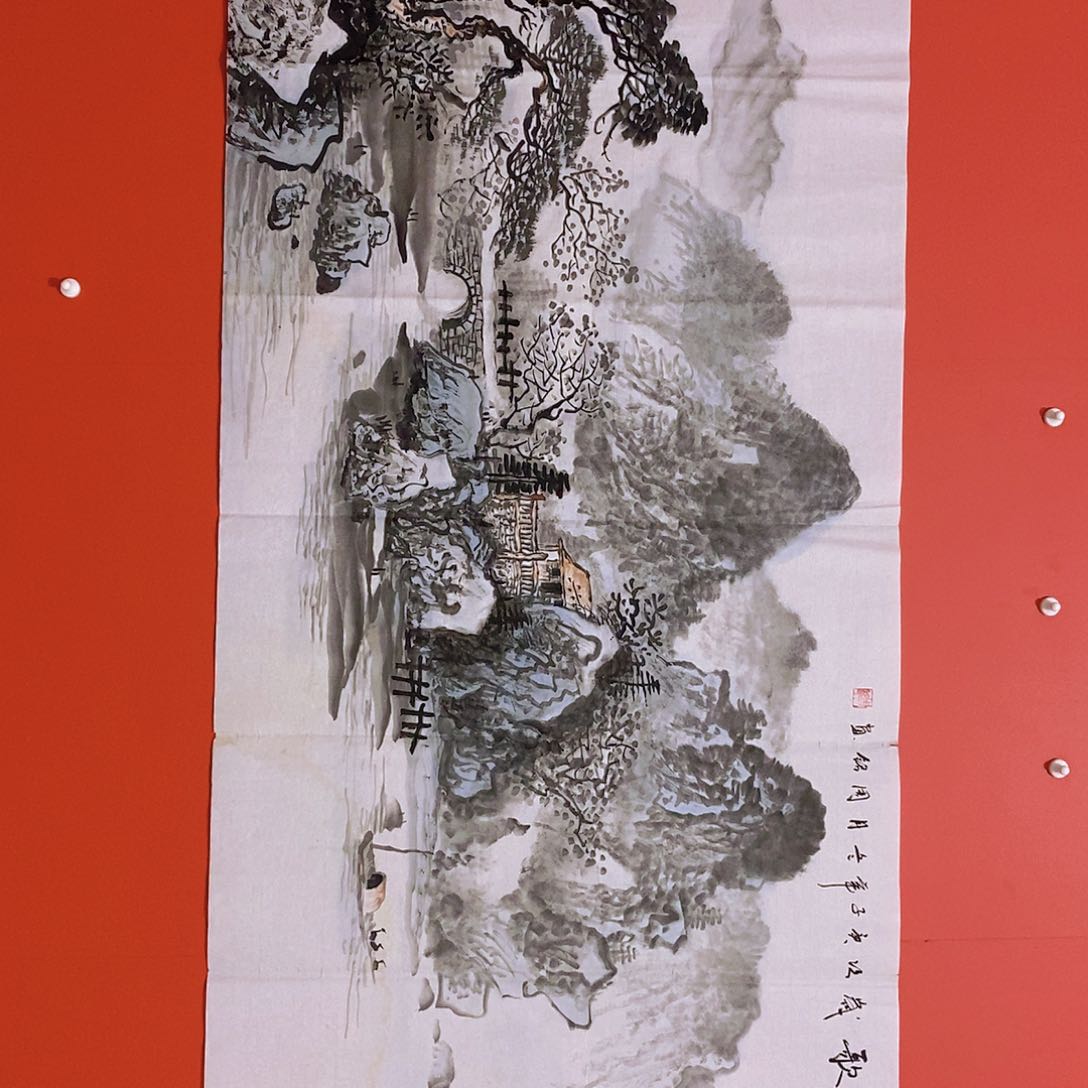 国画山水花鸟国画作品