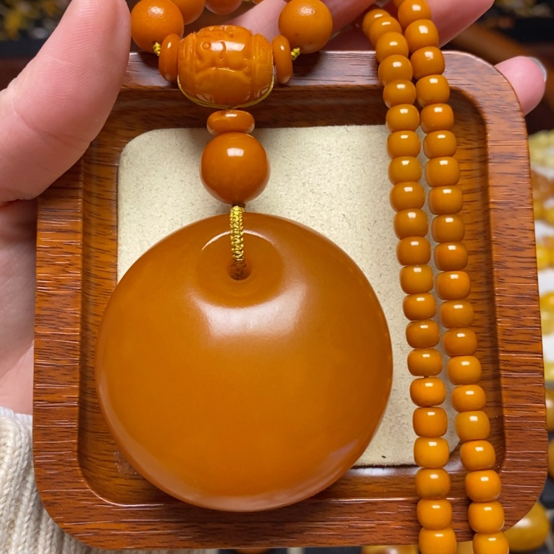 【闪购商品】蜜蜡颈饰未镶嵌项链