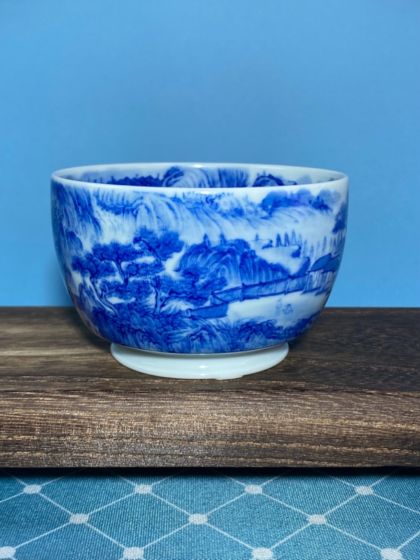 景德镇制陶瓷全手工重工内外山水主人杯