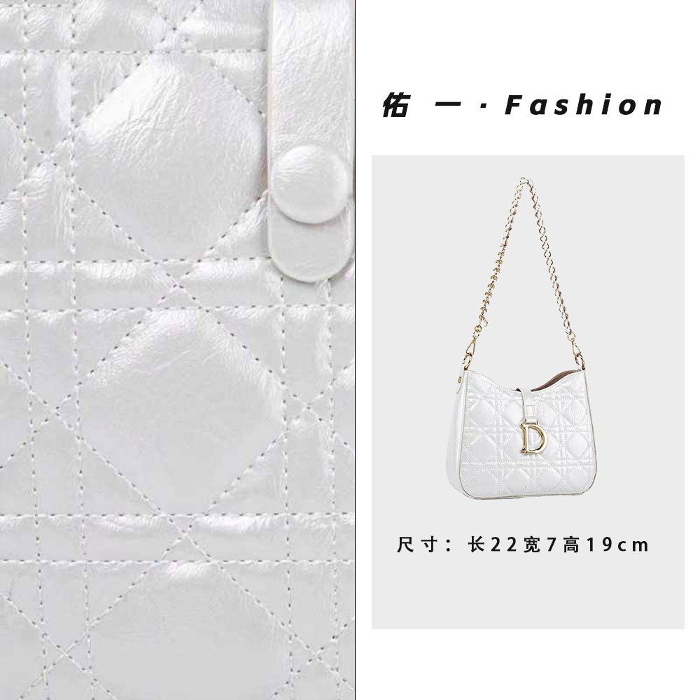 【工厂直销】QYX-98188-珍珠白轻奢时尚百搭气质女包