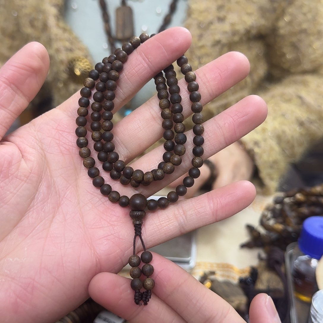 沉香木手串白棋沉水多圈 0.5-10 克多样性发一