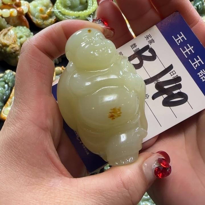 透闪石质玉手把未镶嵌侠**逢