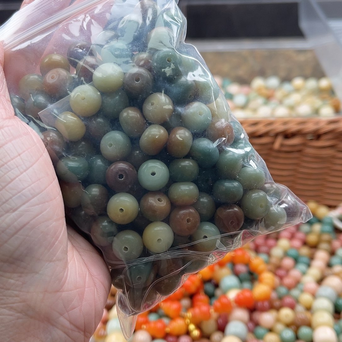 白玉菩提吊坠A/10mm/80颗