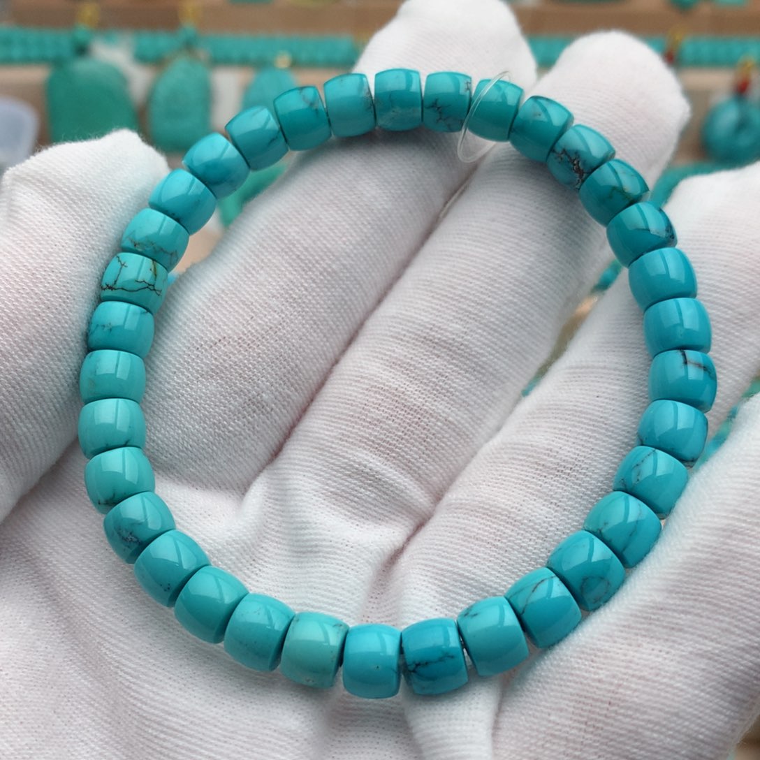 绿松石未镶嵌珠宝奇石6.5mm