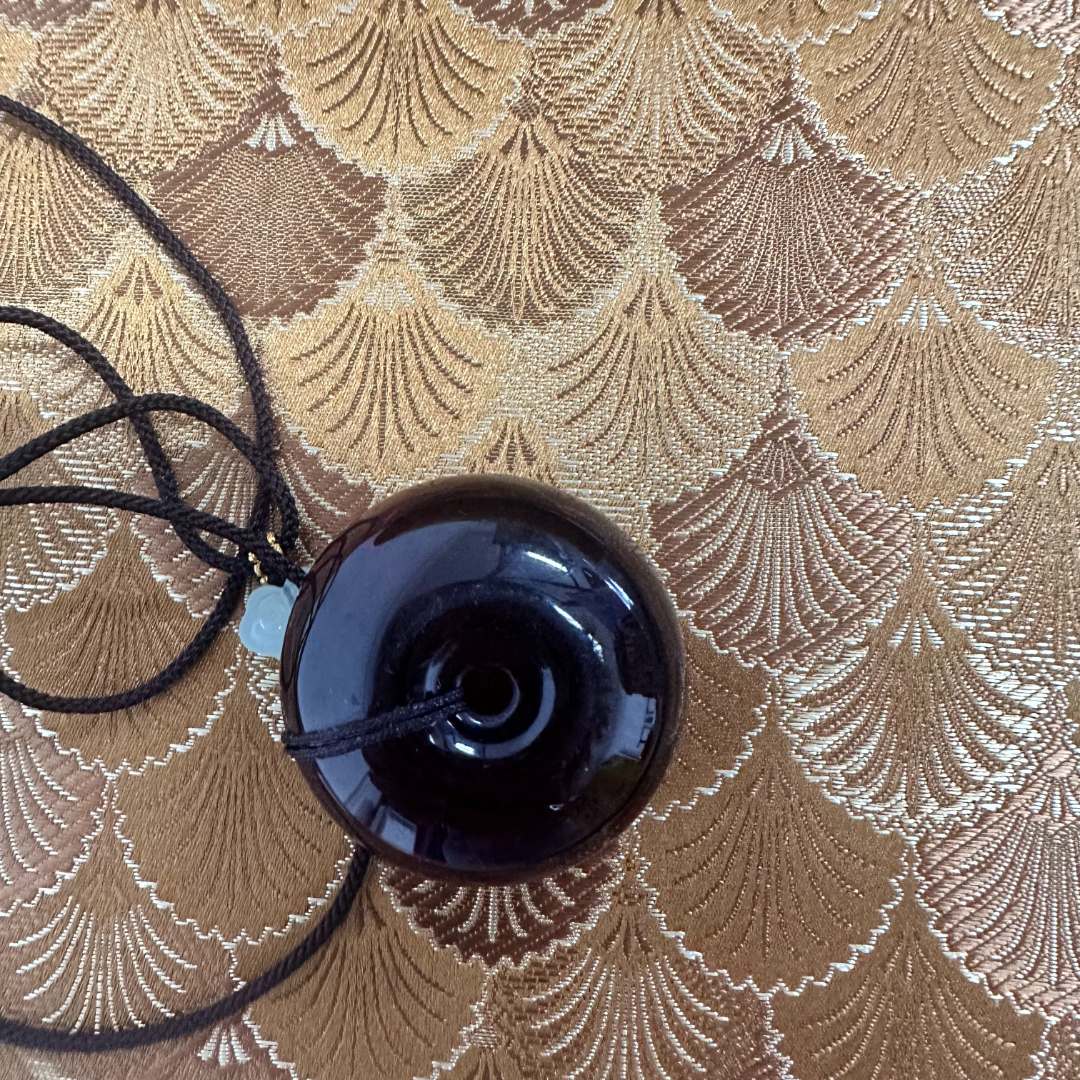 【 炎轩文趣斋】血平安扣挂坠