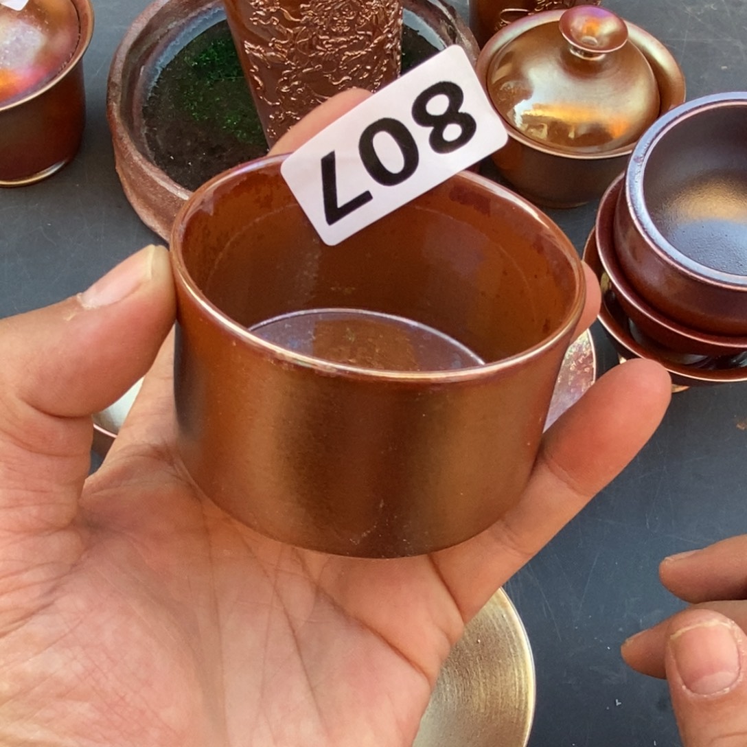 柴烧茶具陶瓷杯子