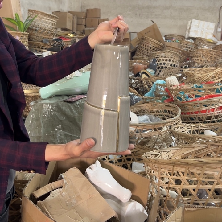 摆件高度27厘米口径7厘米微瑕捡漏