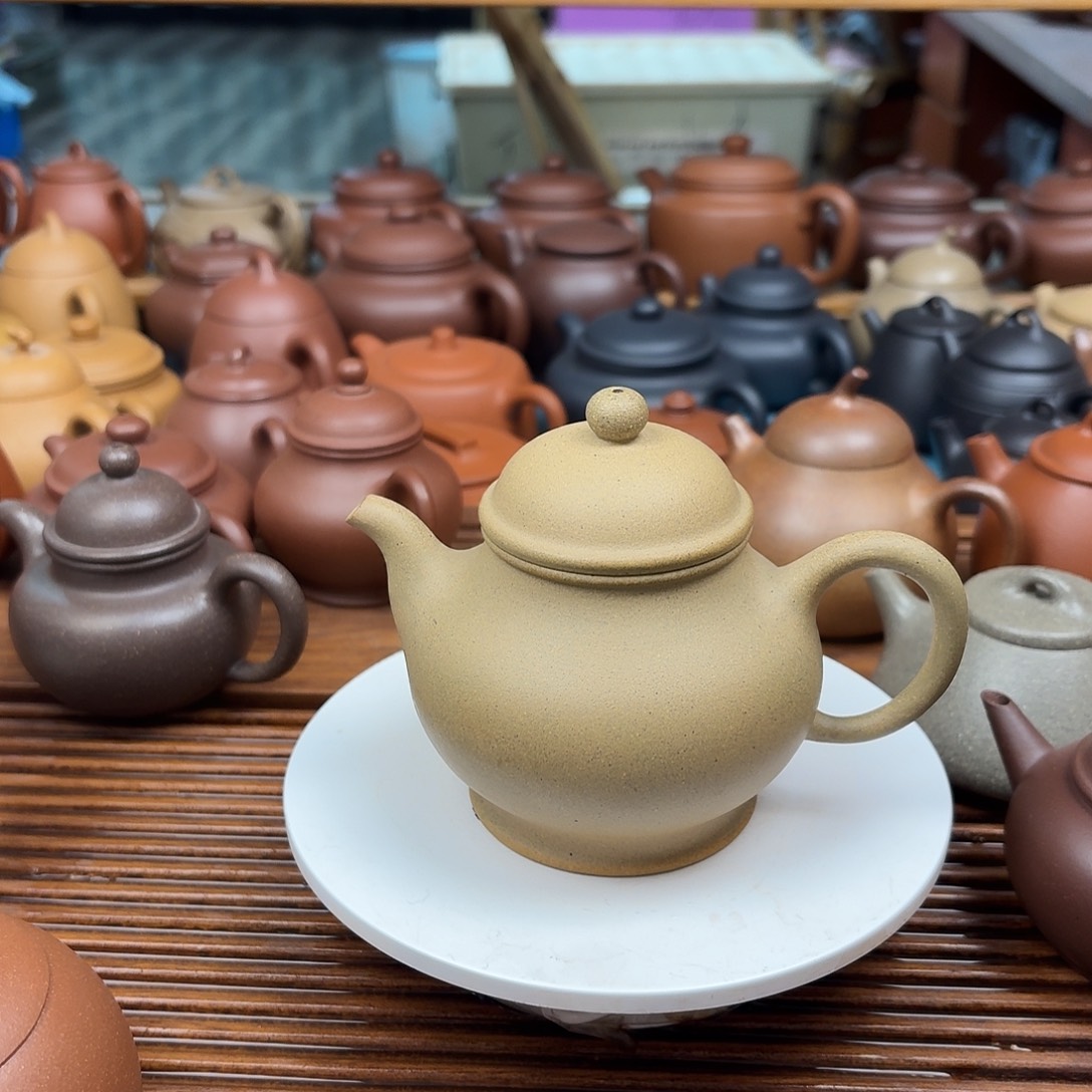 紫砂茶壶半手工制作