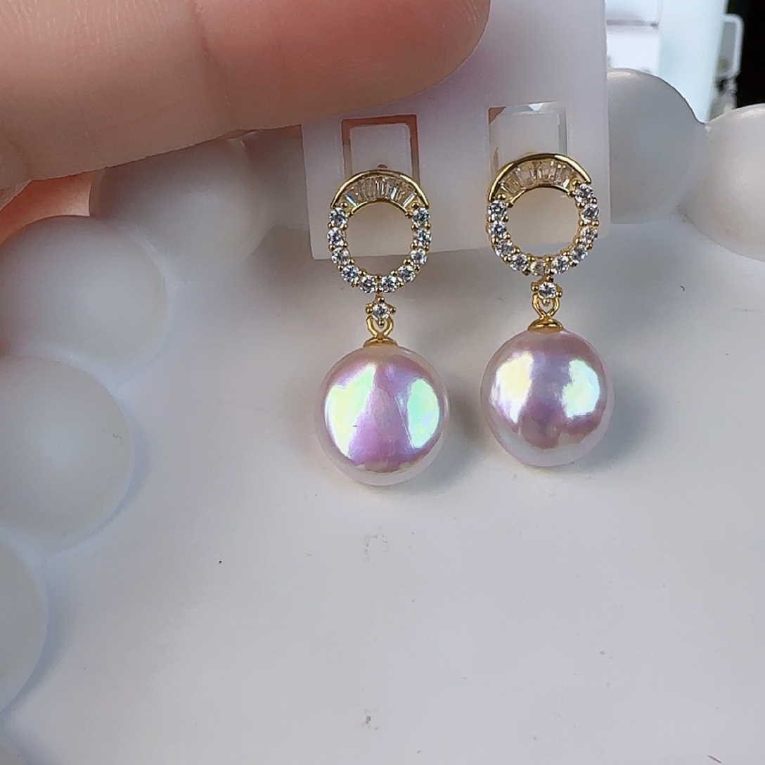 未镶嵌淡水珍珠耳饰