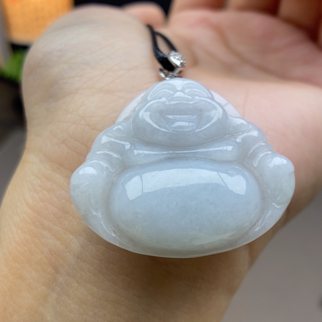 翡翠银S925镶嵌颈饰吊坠1